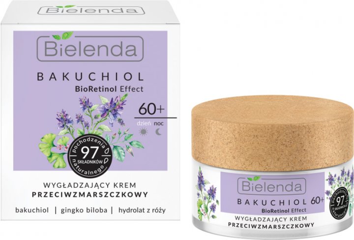 Bielenda Bakuchiol BioRetinol Firming Antiwrinkle Face Cream 60+ Day and Night 50ml