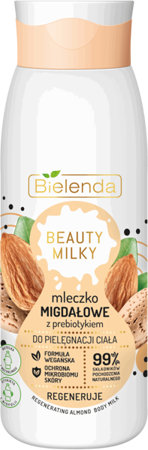 Bielenda Beauty Milky Vegan Regenerating Almond Body Milk with Prebiotics 400ml