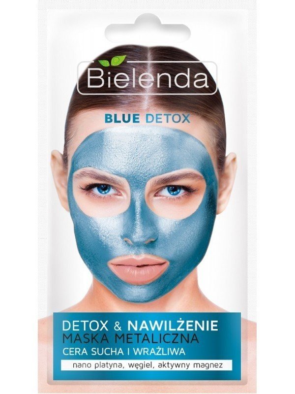 Bielenda Blue Detox Detoxifying Metallic Mask for Dry and Sensitive Skin 8g