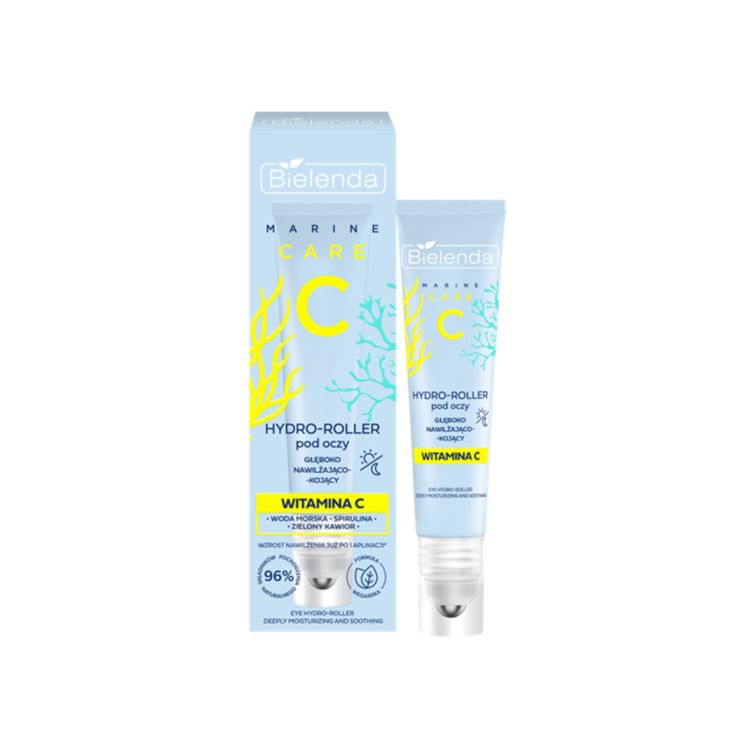 Bielenda C Marine Care Deeply Moisturizing and Soothing Hydro-Roller for Eyes with Vitamin C 15ml