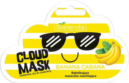 Bielenda Cloud Mask Moisturizing Bubble Mask Banana Cabana 6g