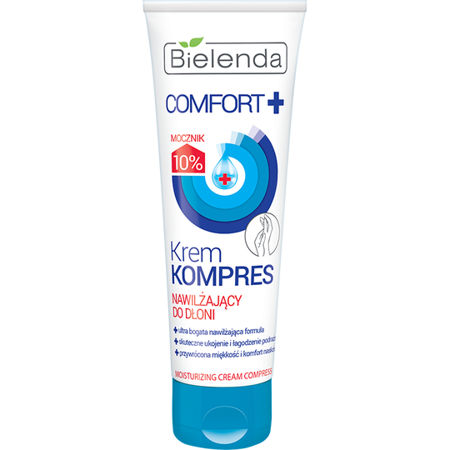 Bielenda Comfort Cream Moisturizing Hand Care Compress with Urea 10% 75ml 