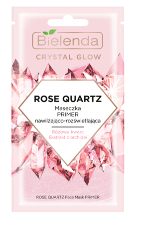 Bielenda Crystal Glow Rose Quartz Moisturizing and Brightening Face Mask Primer 8g