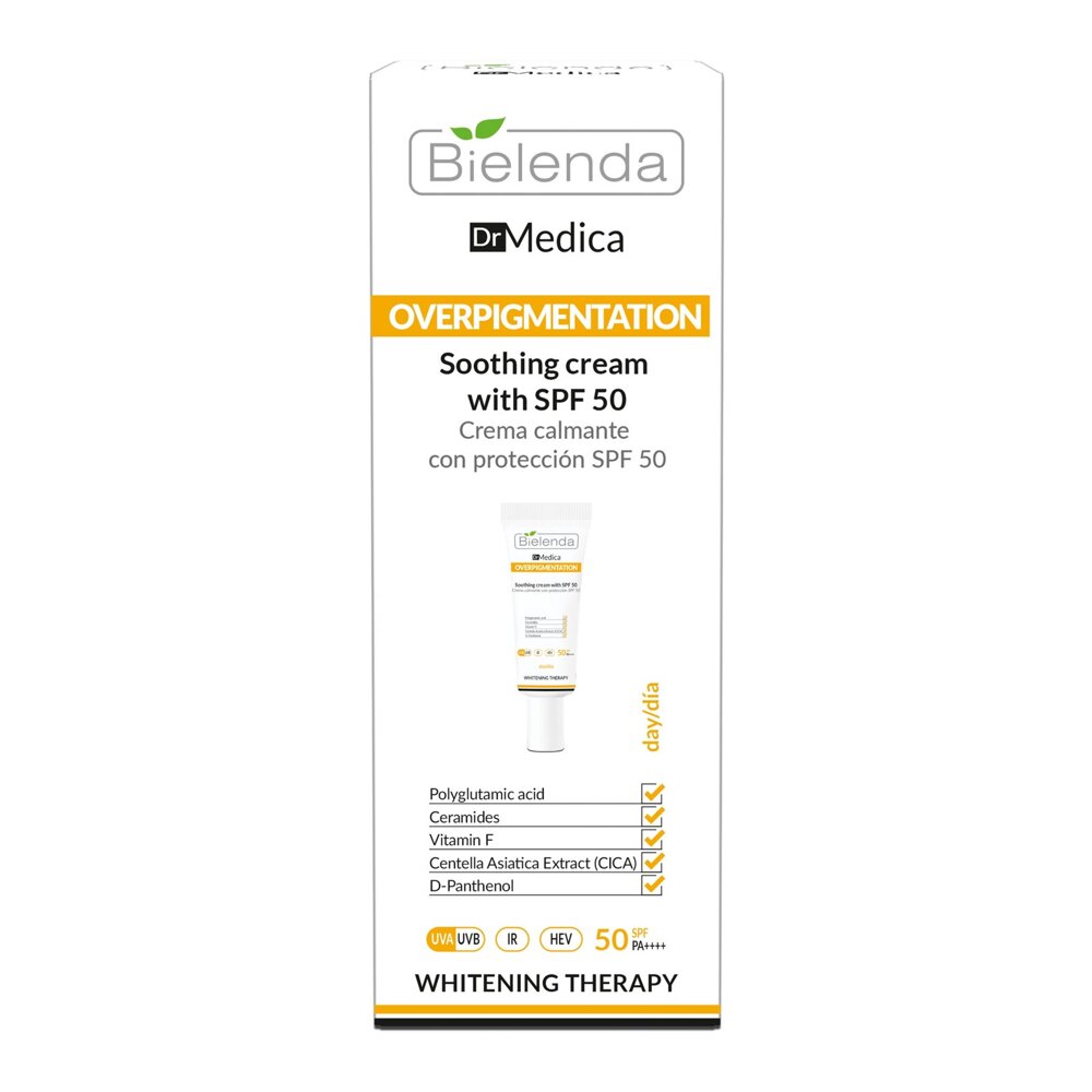 Bielenda Dr Medica Overpigmentation Soothing Cream with SPF 50 50ml