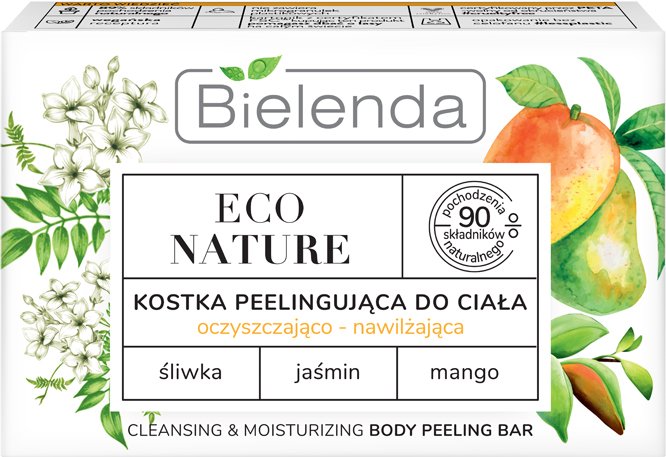Bielenda Eco Nature Cleansing and Moisturizing Body Peeling Bar Cakadu Plum Jasmine Mango 80g