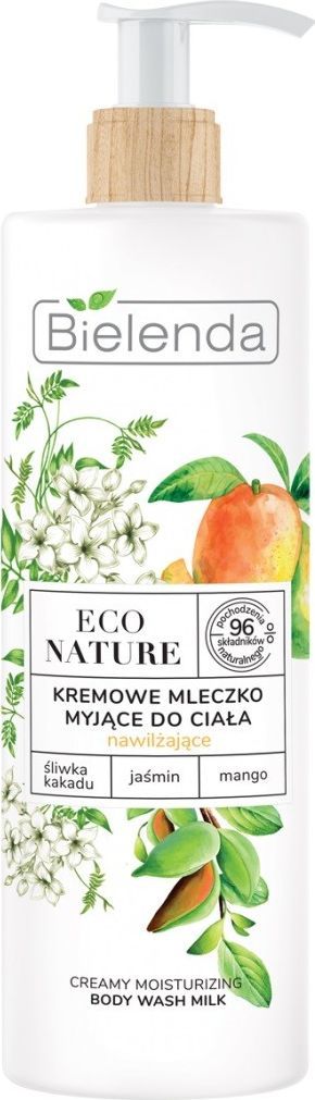 Bielenda Eco Nature Moisturizing Cream Body Milk with Kakadu Plum Jasmine and Mango 400ml