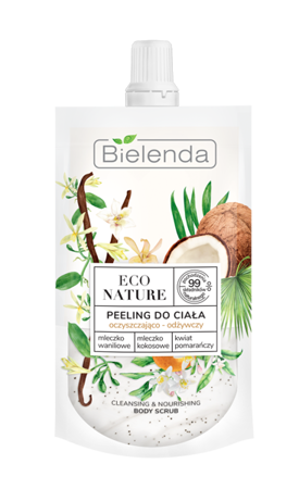 Bielenda Eco Nature Nourishing Body Scrub with Vanilla Milk Coconut Milk andOrange Blossom 100g