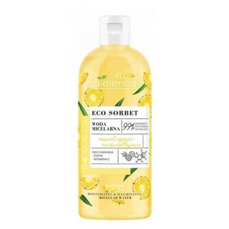 Bielenda Eco Sorbet Moisturizing and Brightening Pineapple Micellar Water 500ml