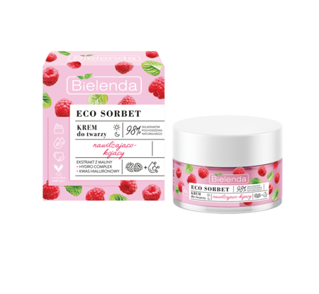 Bielenda Eco Sorbet Raspberry Moisturizing and Soothing Face Cream 50ml