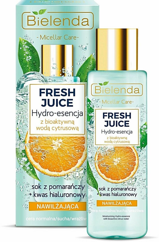 Bielenda Fresh Juice Hydrating Hydro Essence for Face with Orange for Dry and Sensitive Skin 110ml