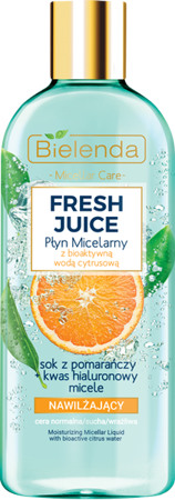 Bielenda Fresh Juice Moisturizing Micellar Water with Orange for Dry and Sensitive Skin 500ml