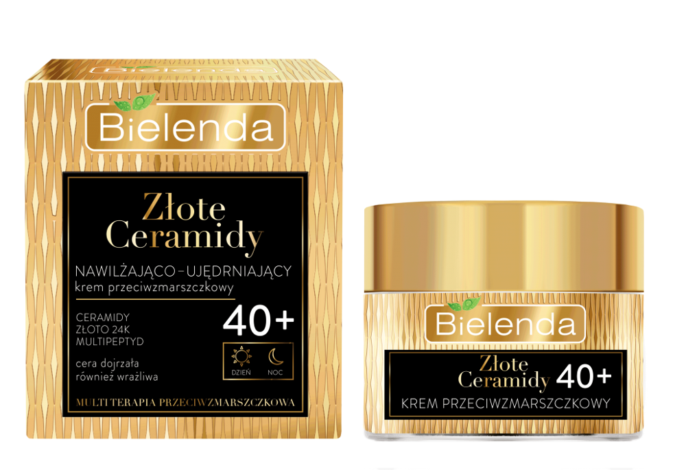 Bielenda Golden Ceramides Moisturizing Firming Day and Night Cream Anti Wrinkle 40+ 50ml
