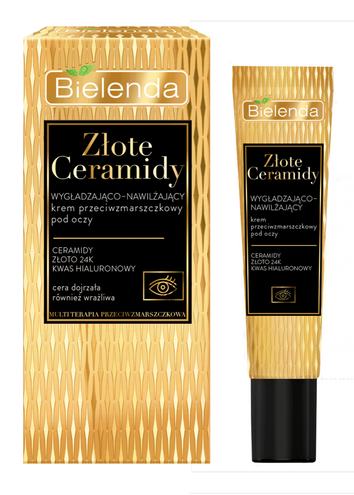 Bielenda Golden Ceramides Smoothing and Moisturizing Anti Wrinkle Eye Cream 15ml