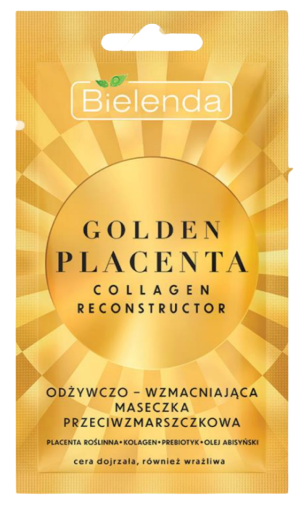 Bielenda Golden Placenta Collagen Reconstructor Nourishing Anti-Wrinkle Mask 8g