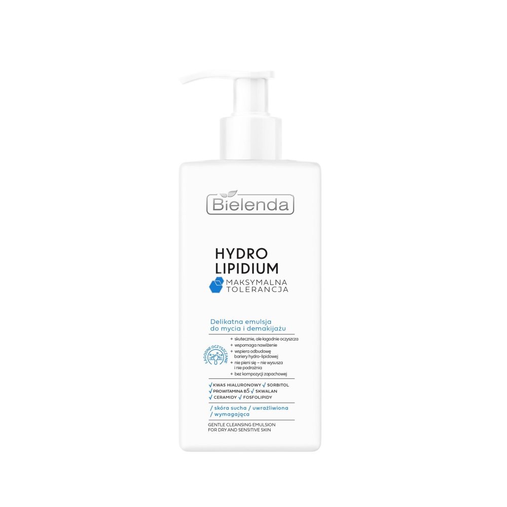 Bielenda Hydro Lipidium Maximum Tolerance Delicate Wash and Make-up Removal Emulsion 300ml