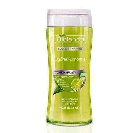 Bielenda Mattifying with Tonic Cucumber and Lime for Combination and Oily Skin 200ml
