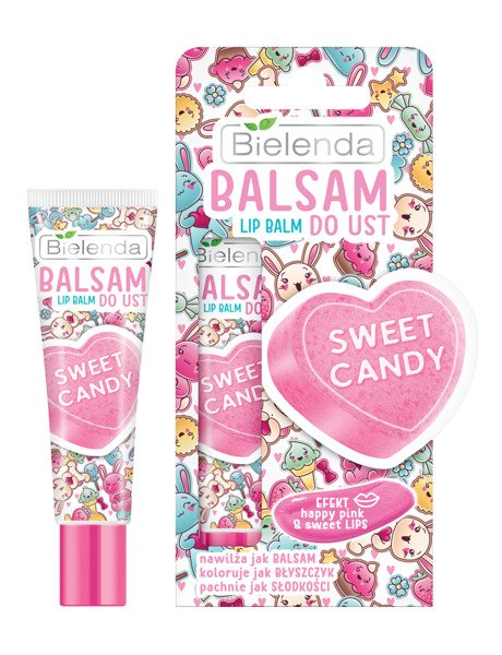 Bielenda Moisturizing Caring and Regenerating Lip Balm Sweet Candy 10ml