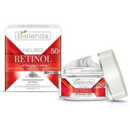 Bielenda Neuro Retinol Lifting Anti Wrinkle Face Cream Concentrate 50+ for Day and Night 50ml