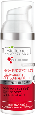Bielenda Professional Med Technology Post Treatment Care Face Cream SPF 50 50ml