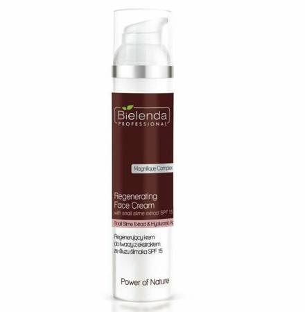 Bielenda Professional Power of Nature Regenerating Face Cream with Snail Slime Extract SPF 15 100ml