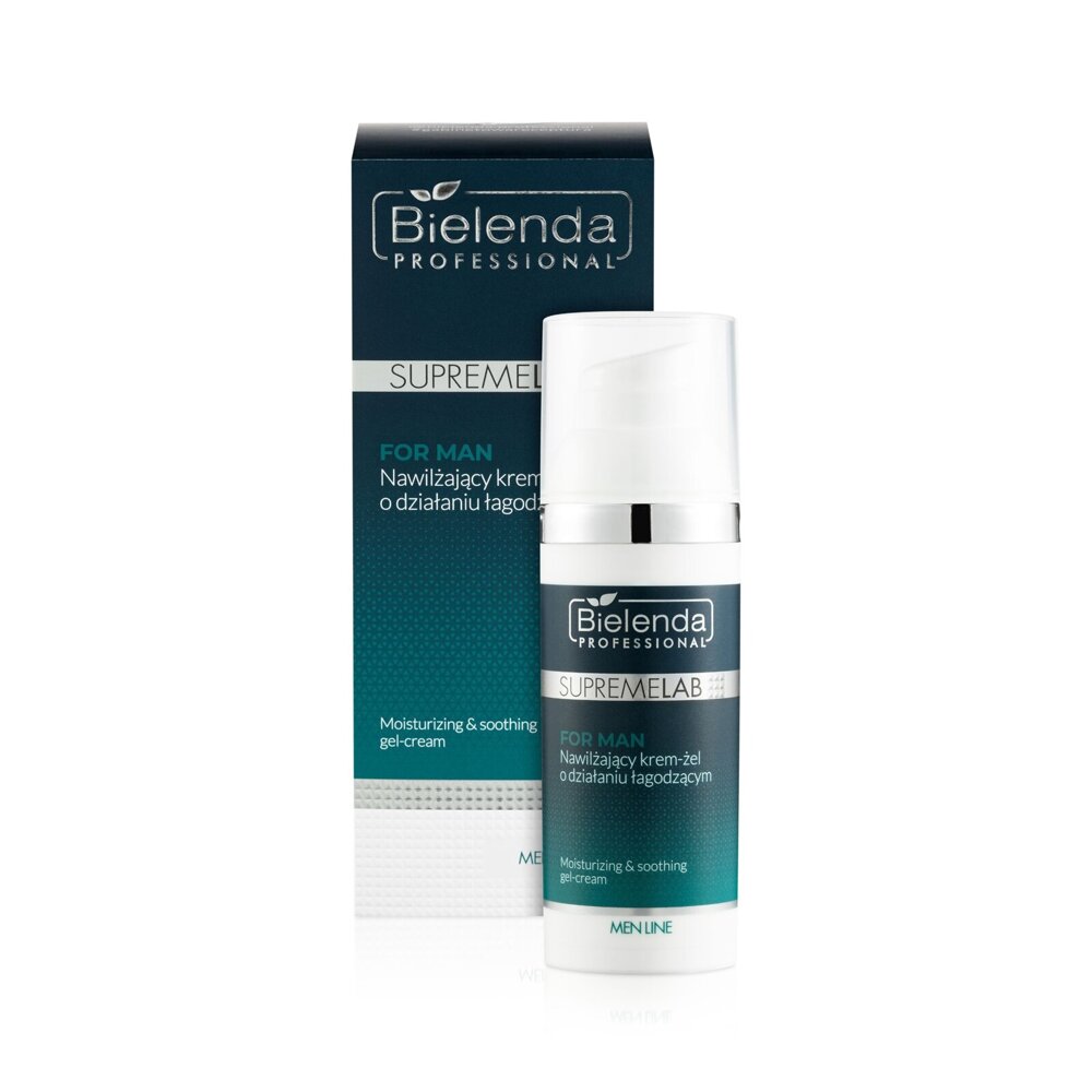 Bielenda Professional SupremeLab Men Line Moisturizing Cream-Gel with Soothing Effects for Sensitive and Dehydrated Skin 50ml