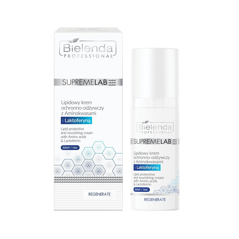 Bielenda Professional SupremeLab Regenerate Lipid Protective and Nourishing Cream with Amino Acids and Lactoferrin for Mature Dry Skin 50ml