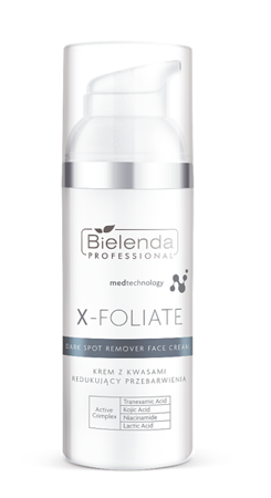 Bielenda Professional X-Foliate Dark Spot Remover Face Cream with Acids Reducing Discolourations 50ml
