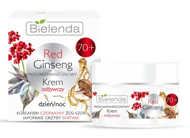 Bielenda Red Ginseng Anti-Wrinkle Nourishing Cream 70+ for Day and Night 50ml