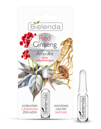 Bielenda Red Ginseng Anti-Wrinkle Strongly Rebuilding Ampoule for Mature Skin 3ml