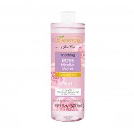 Bielenda Rose Care Soothing and Cleansing Rose Micellar Water 3in1 for Sensitive Skin 500ml  