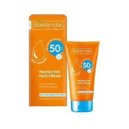 Bielenda SUN CARE Protective Face Cream for Dry & Sensitive Skin SPF50 50ml