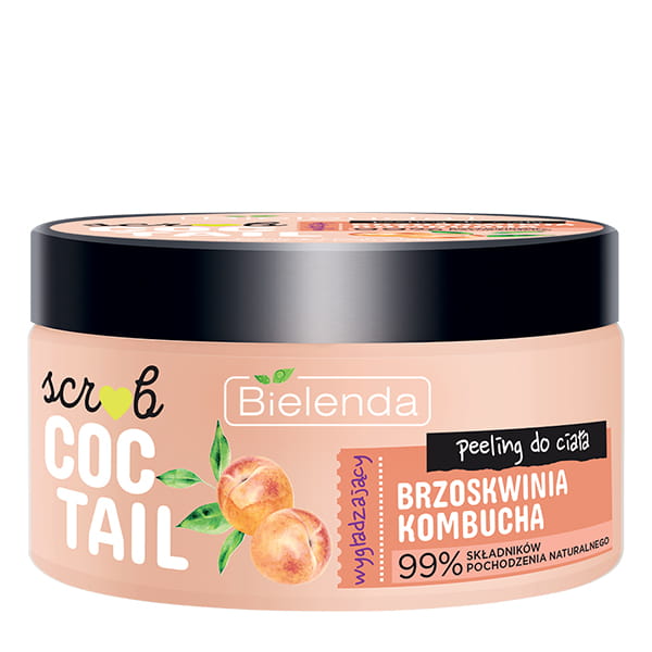 Bielenda Scrub Coctail Smoothing Body Scrub with Peach and Kombucha 350g