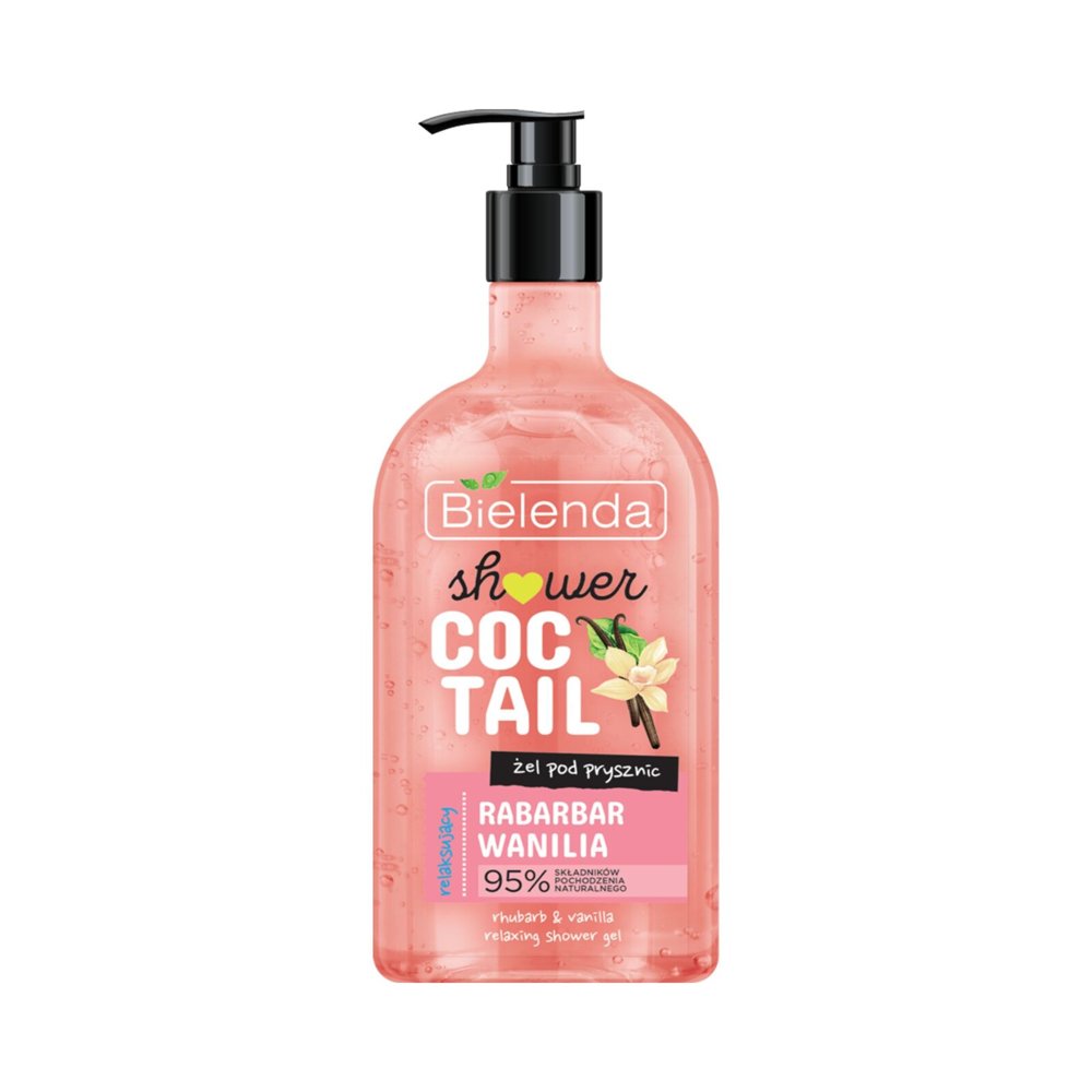 Bielenda Shower Coctail Relaxing Shower Gel with Rhubarb and Vanilla 400ml