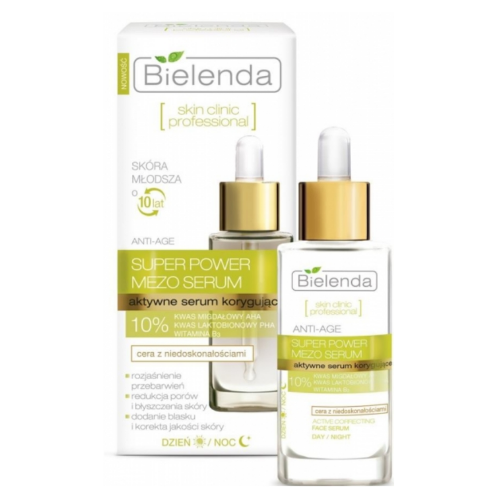 Bielenda Skin Clinic Super Power Professional Corrective Face Night Serum for Skin with Imperfections 30ml