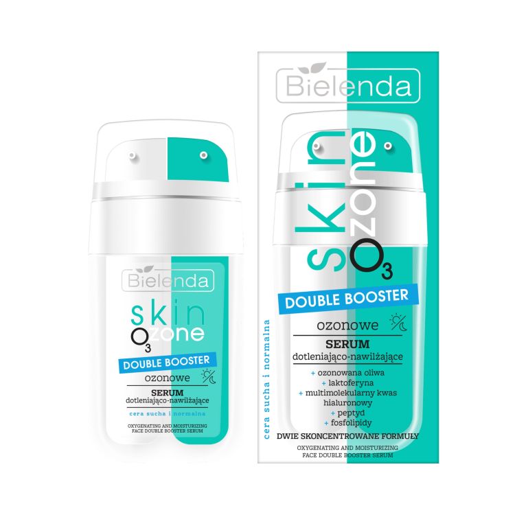 Bielenda Skin O3 Zone Double Booster Ozone Oxygenating and Moisturizing Serum for Dry and Normal Skin 2x7.5ml