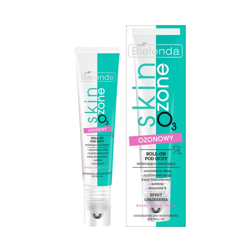 Bielenda Skin O3 Zone Ozone Oxygenating and Moisturizing Ozone Eye Roll-On for All Skin Types 15ml