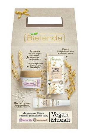 Bielenda Vegan Muesli Active Ingredients Gift Set Mattifying Face Cream and Eye Cream 50x15ml