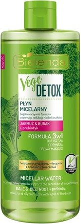 Bielenda Vege Detox Micellar Liquid with Kale and Beetroot for Combination and Oily Skin 500ml