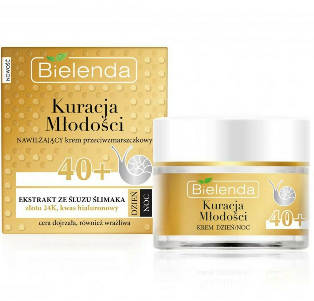 Bielenda Youth Treament Moisturizing Anti-Wrinkle Cream with Snail Slime and 24K Gold 50ml