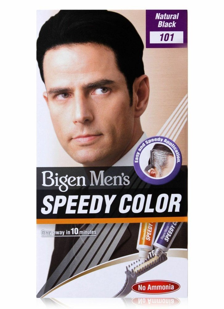 Bigen Speedy Color for Men Hair Dye No. 101 Natural Black without Ammonia 1 Piece