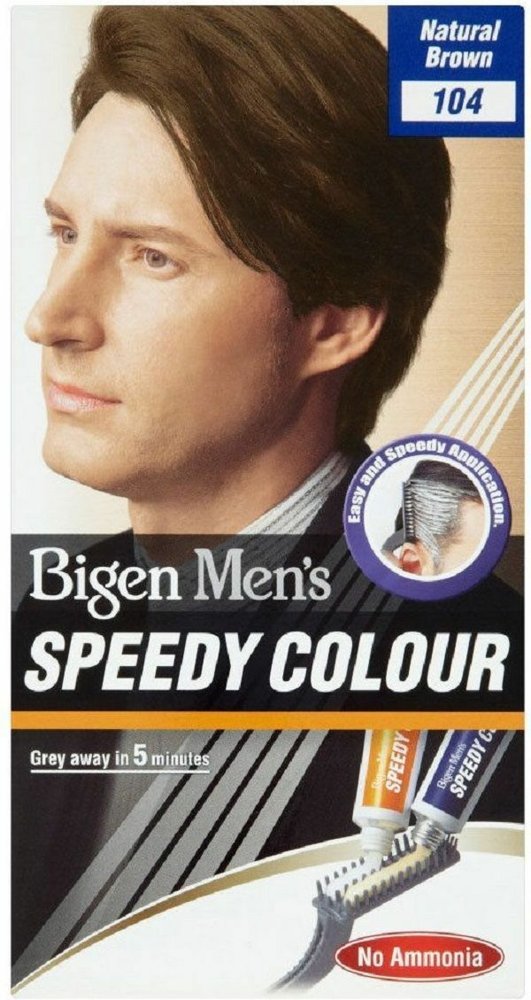 Bigen Speedy Color for Men Hair Dye No.104 Natural Brown without Ammonia 1 Piece
