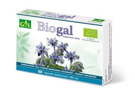 Biogal 60 caps. Cold-pressed Borage Seed Oil
