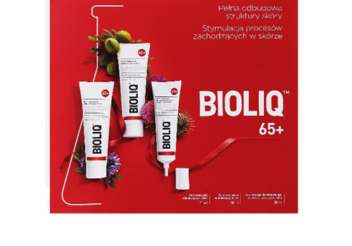 Bioliq 65+ Set Day Cream Night Cream and Eye Cream Lips Neck Décollete Cream 2x50ml 30ml