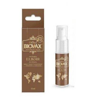 Biovax Moisturizing Elixir for Hair Argan Macadamia Coconut Oils 15ml