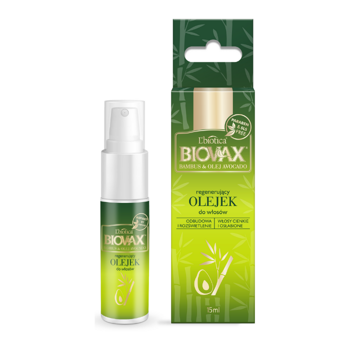Biovax Regenerating Hair Oil Bamboo Avocado Oil 15ml