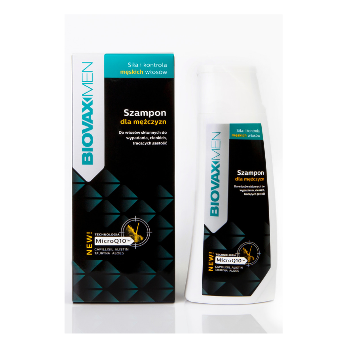 Biovaxmen Shampoo For Men With Thin Hair 200ml BEST BEFORE 28.02.2022