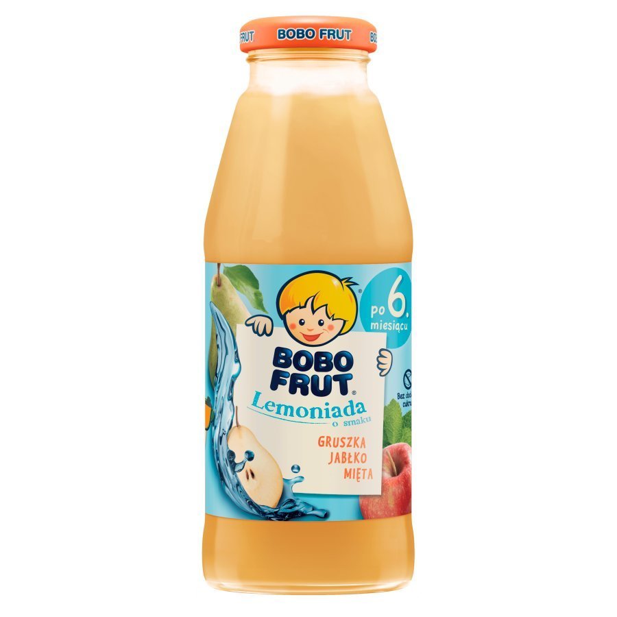 Bobo Frut Lemonade with Pear Apple and Mint for Babies after 6th Months 300ml