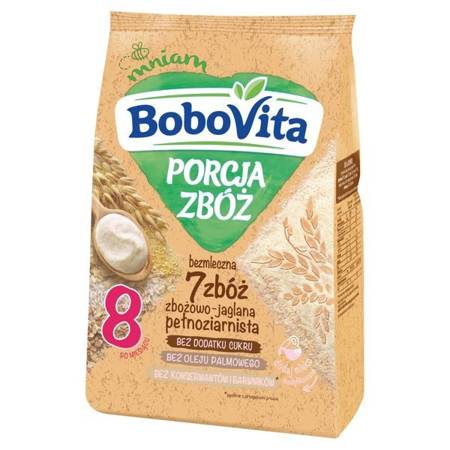 Bobovita Cereals Portion Dairy Free Porridge 7 Cereals Whole Grain Millet Cereal after 8th Month 170g