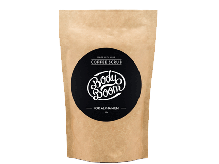 BodyBoom Alpha Male Coffee Body Scrub with Robusta Coffee 100g