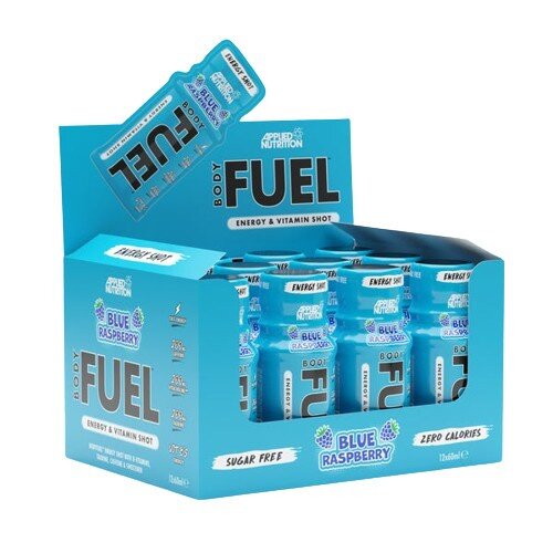 Bodyfuel Energy Shots, Blue Raspberry - 12 x 60 ml.